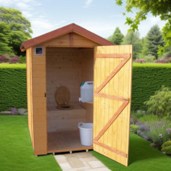 Toilettes sèches en bois massif panneaux 16mm + Plancher