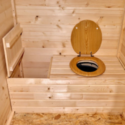 Toilettes sèches en bois massif panneaux 16mm + Plancher