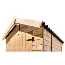 Toilettes sèches en bois massif panneaux 16mm + Plancher