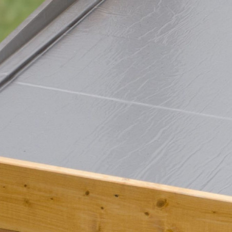 Option couverture bâche de toit autocollante pour abris toit plat