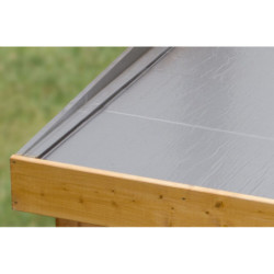 Option couverture bâche de toit autocollante pour abris toit plat