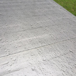 Option couverture bâche de toit autocollante pour abris toit plat