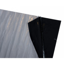 Option couverture bâche de toit autocollante pour abris toit plat