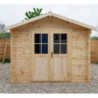 Abri de jardin bois massif 9m² - Madriers 28mm Gardy Shelter