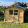Abri de jardin bois massif 9m² - Madriers 28mm Gardy Shelter