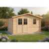 Abri de jardin en bois massif 12m² - madriers 28mm Gardy Shelter