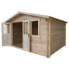 Abri de jardin en bois massif 12m² - madriers 28mm Gardy Shelter