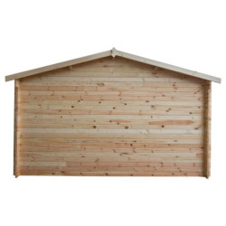 Abri de jardin en bois massif 12m² - madriers 28mm Gardy Shelter