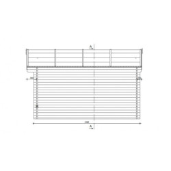 Abri bois massif 19,8m² 40mm traité teinté marron Gardy Shelter