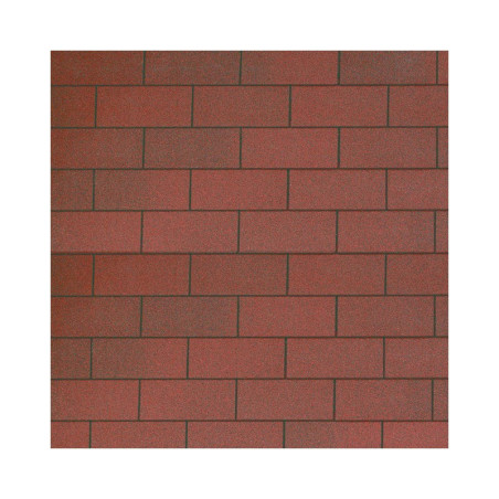 Shingles rectangulaires rouge foncé - paquets de 3m²