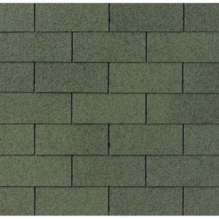 Shingles rectangulaires vert - paquets de 3m²