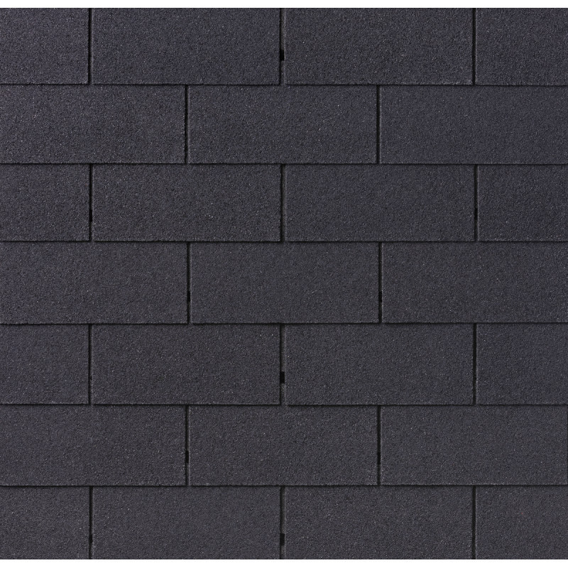Shingles rectangulaires noir - paquets de 3m²