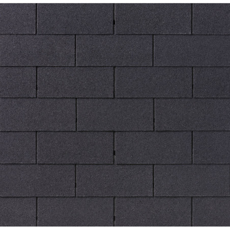 Shingles rectangulaires noir - paquets de 3m²