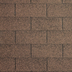 Shingles rectangulaires brun - paquets de 3m²