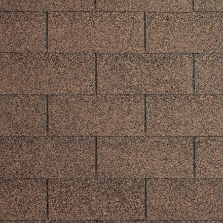 Shingles rectangulaires brun - paquets de 3m²
