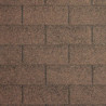 Shingles rectangulaires brun - paquets de 3m²
