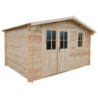 Abri de jardin 12m² en bois 40mm brut Gardy Shelter