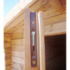 Abri de jardin 16m² en bois 40mm traité teinté marron Gardy Shelter