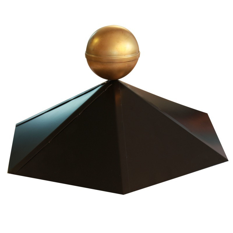 Ornement de faîtage hexagonal - boule de pointe Karibu