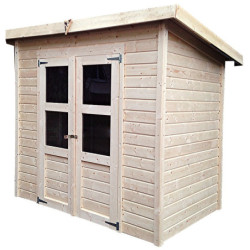 Abri de jardin en bois brut 3,26m² Merseburg 3 Karibu