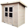 Abri de jardin en bois brut 3,26m² Merseburg 3 Karibu