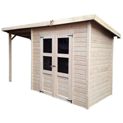 Abri de jardin en bois brut 3,26m² Merseburg 3 Karibu