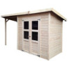 Abri de jardin en bois brut 3,26m² Merseburg 3 Karibu