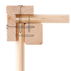 Abri de jardin en bois brut 3,26m² Merseburg 3 Karibu