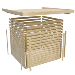 Abri de jardin en bois brut 3,26m² Merseburg 3 Karibu
