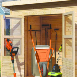 Abri de jardin en bois brut 3,26m² Merseburg 3 Karibu