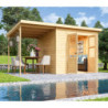 Abri de jardin en bois massif brut 5,18m² Merseburg 5 - KARIBU