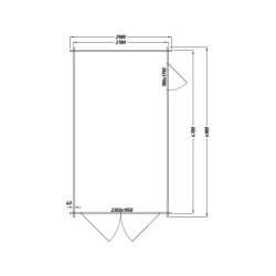 Garage en bois massif épais de 40mm traité et teinté Gardy Shelter
