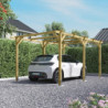 Carport simple en bois autoclave PEFC de 15,40m² Henri - Forest Style