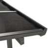 Toit de terrasse 9,21m² en alu anthracite et polycarbonate Habrita
