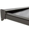 Toit de terrasse 9,21m² en alu anthracite et polycarbonate Habrita