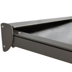 Pergola 15,38m² aluminium anthracite et polycarbonate Habrita