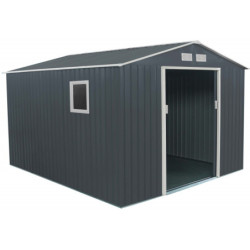 Abri avec appentis 260cm Mühlendorf 4 en bois brut - Karibu