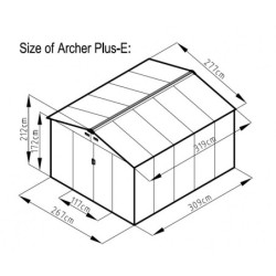 Abri avec appentis 260cm Mühlendorf 4 en bois brut - Karibu