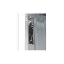 Garage métal anthracite double portes 19,61m² + Ancrage X-METAL