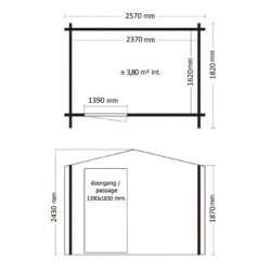 Keter abri de jardin en résine Sydney 4,41m² + Plancher inclus