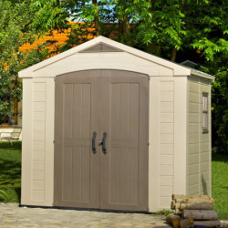 Keter abri de jardin en résine Sydney 4,41m² + Plancher inclus