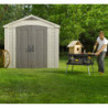 Abri de jardin Sydney 6,32m² en résine + Plancher Keter