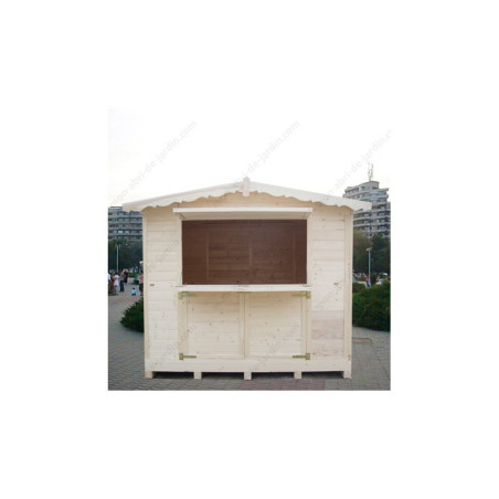 Chalet commerçant pliable en bois 266x237cm - 6,3m² Gardy Shelter