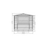 Chalet commerçant pliable en bois 266x237cm - 6,3m² Gardy Shelter