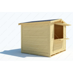 Chalet commerçant pliable en bois 266x237cm - 6,3m² Gardy Shelter
