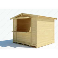 Chalet commerçant pliable en bois 266x237cm - 6,3m² Gardy Shelter