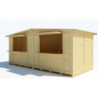 Chalet commerçant pliable 532x237cm en bois massif Gardy Shelter