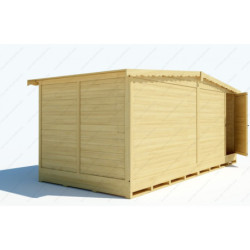 Chalet commerçant pliable 532x237cm en bois massif Gardy Shelter
