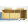 Chalet commercant pliable en bois massif 660x237cm Gardy Shelter