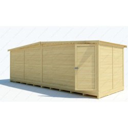 Chalet commercant pliable en bois massif 660x237cm Gardy Shelter